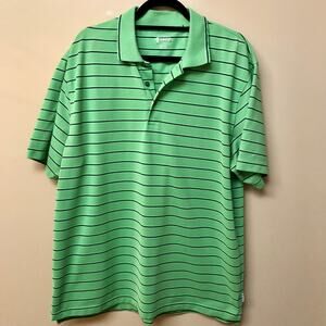 IZOD Men’s Golf Polo Short Sleeve Lime with Black  XL